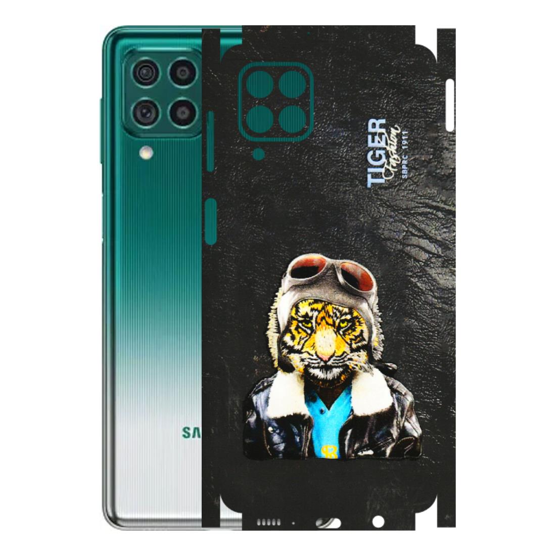 Samsung M/F/Note/Flip and C Phone Skins (All Models) - Rider Tiger - 3D Embossed Finish (L-113) Samsung Galaxy M62