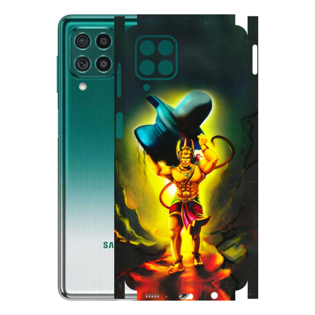 Samsung M/F/Note/Flip and C Phone Skins (All Models) - Hanuman Ji - 3D Embossed Finish (L-128) Samsung Galaxy M62