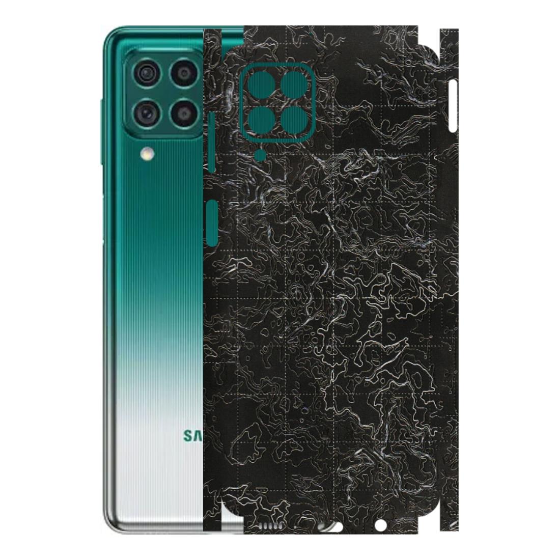 Samsung M/F/Note/Flip and C Phone Skins (All Models) - Black map Texture - 3D Embossed Finish (L-201) Samsung Galaxy M62