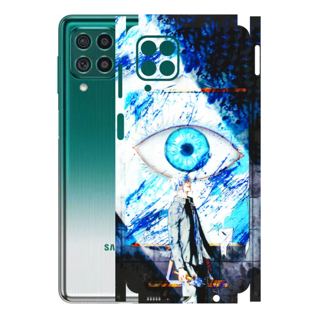 Samsung M/F/Note/Flip and C Phone Skins (All Models) - Gojo Satoru evil eye - 3D Embossed Finish (L-239) Samsung Galaxy M62