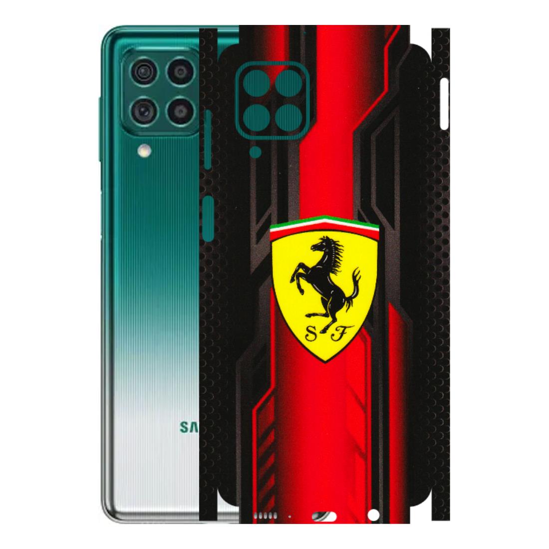 Samsung M/F/Note/Flip and C Phone Skins (All Models) - Black Ferrari Logo - 3D Embossed Finish (L-253) Samsung Galaxy M62