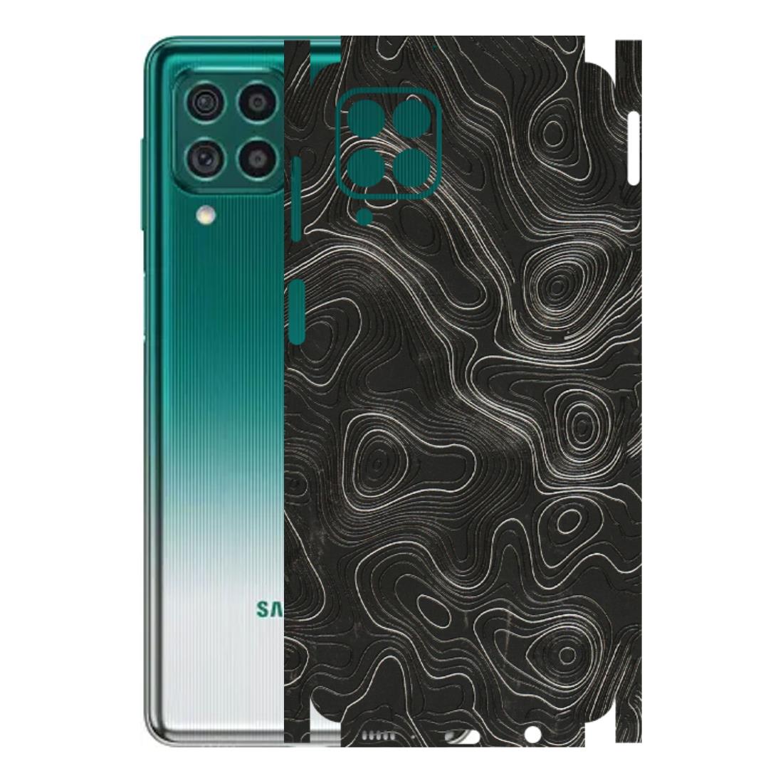 Samsung M/F/Note/Flip and C Phone Skins (All Models) - Abstract White Line Map - 3D Embossed Finish (L-269) Samsung Galaxy M62