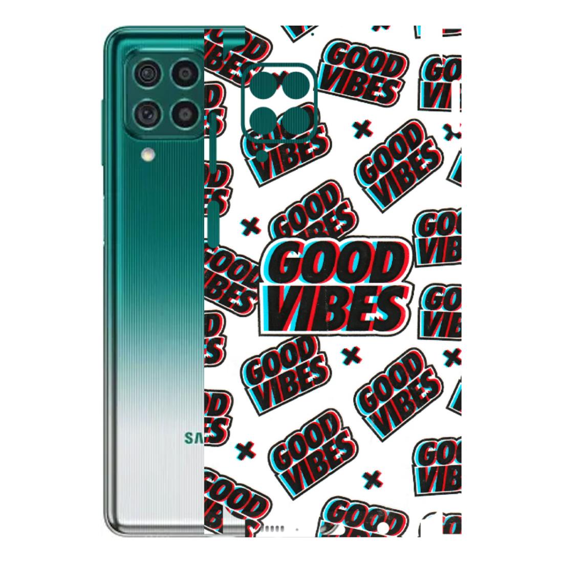 Samsung M/F/Note/Flip and C Phone Skins (All Models) - Good Vibes - 3D Embossed Finish (L-282) Samsung Galaxy M62