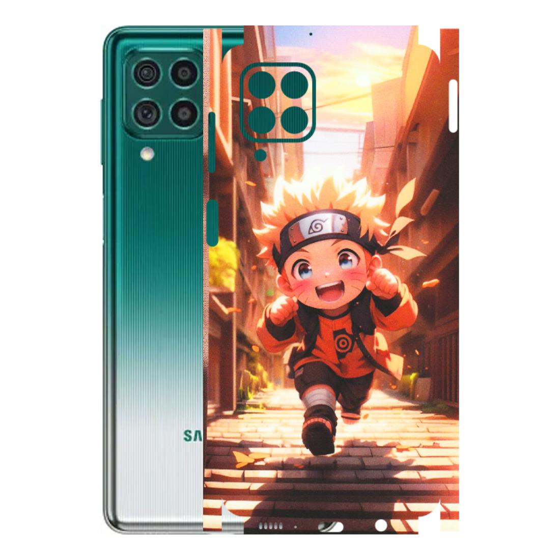 Samsung M/F/Note/Flip and C Phone Skins (All Models) - Naruto Cute Toon Running - Matte Finish (M-04) Samsung Galaxy M62