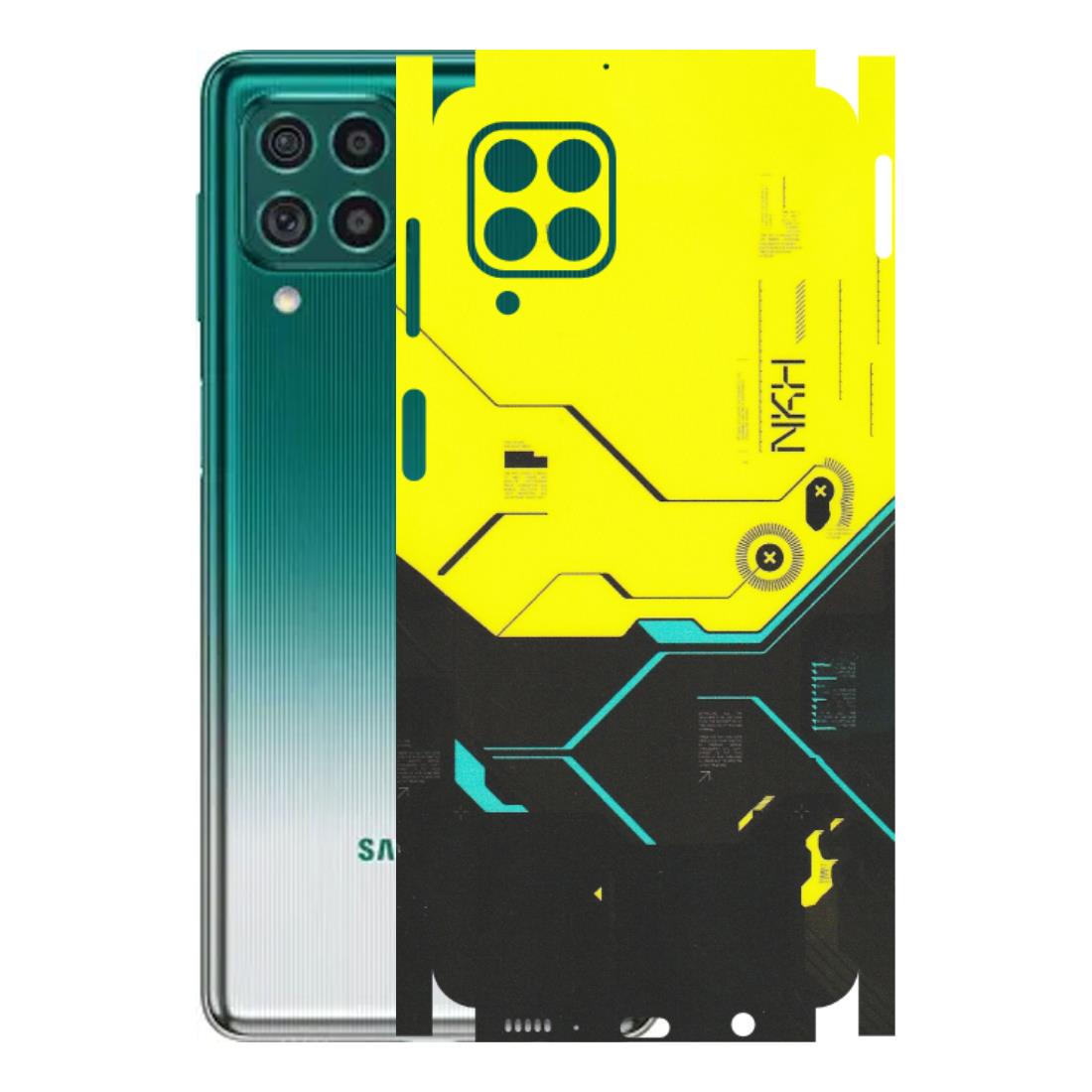 Samsung M/F/Note/Flip and C Phone Skins (All Models) - Black Yellow Technica - Matte Finish (M-53) Samsung Galaxy M62