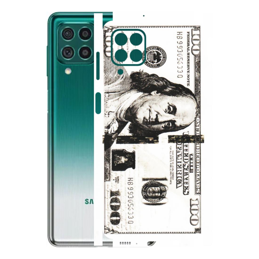 Samsung M/F/Note/Flip and C Phone Skins (All Models) - 100 Dollar Currency - Transparent Finish (T-01) Samsung Galaxy M62