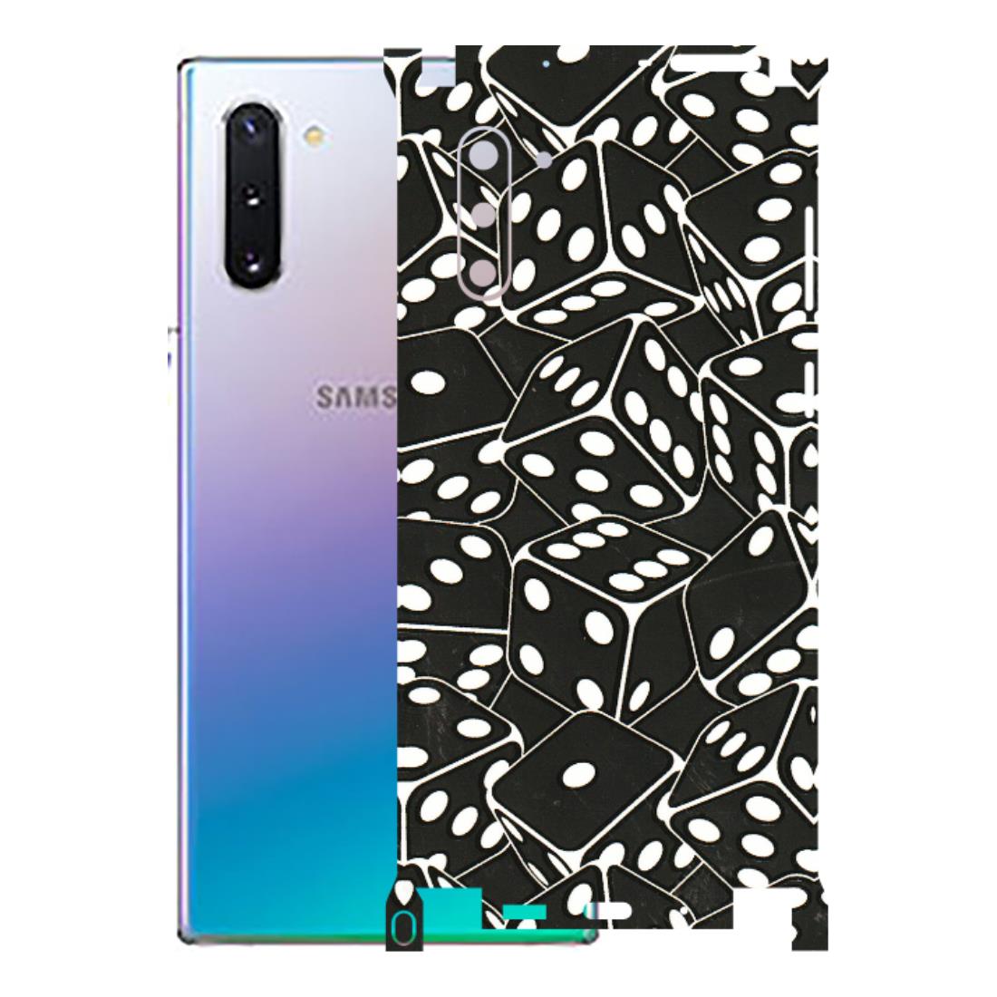 Samsung M/F/Note/Flip and C Phone Skins (All Models) - Big Black Dices - 3D Embossed Finish (L-106) Samsung Galaxy Note 10