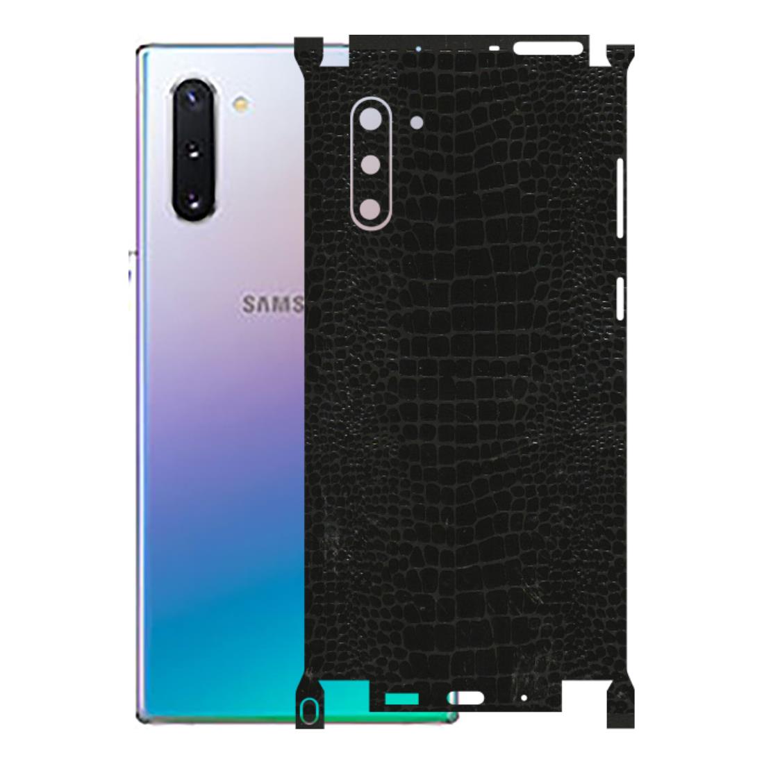 Samsung M/F/Note/Flip and C Phone Skins (All Models) - Snake Leather Black - 3D Embossed Finish (L-107) Samsung Galaxy Note 10