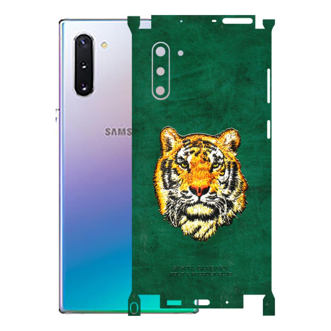 Samsung M/F/Note/Flip and C Phone Skins (All Models) - Leather Feel Tiger - 3D Embossed Finish (L-111) Samsung Galaxy Note 10