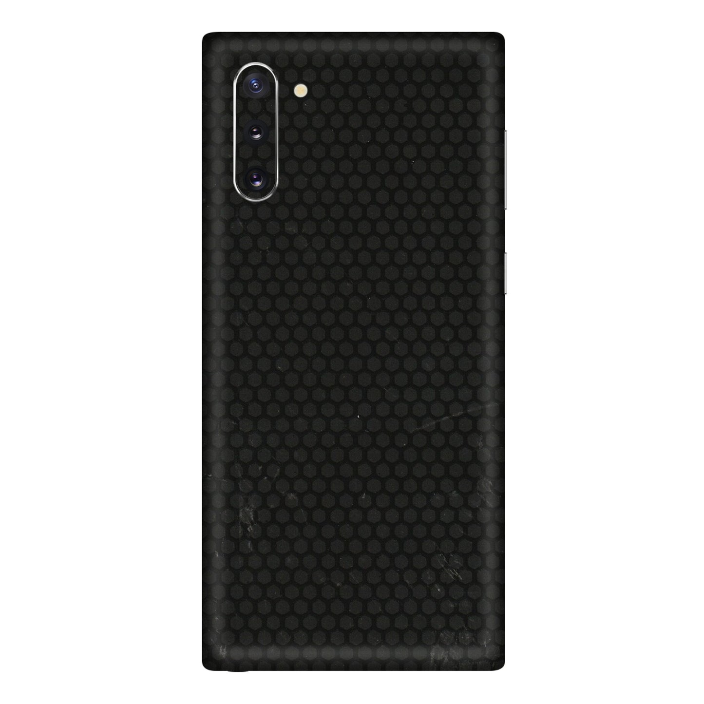 Samsung M/F/Note/Flip and C Phone Skins (All Models) - Black honeycomb - 3D Embossed Finish (L-114) Samsung Galaxy Note 10
