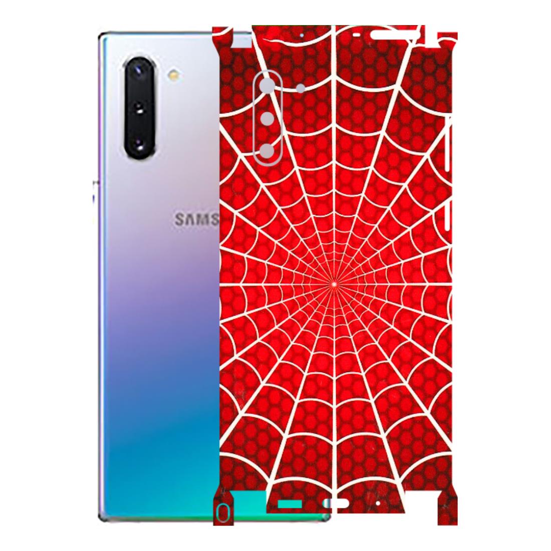 Samsung M/F/Note/Flip and C Phone Skins (All Models) - Classic Spidey Web - 3D Embossed Finish (L-115) Samsung Galaxy Note 10