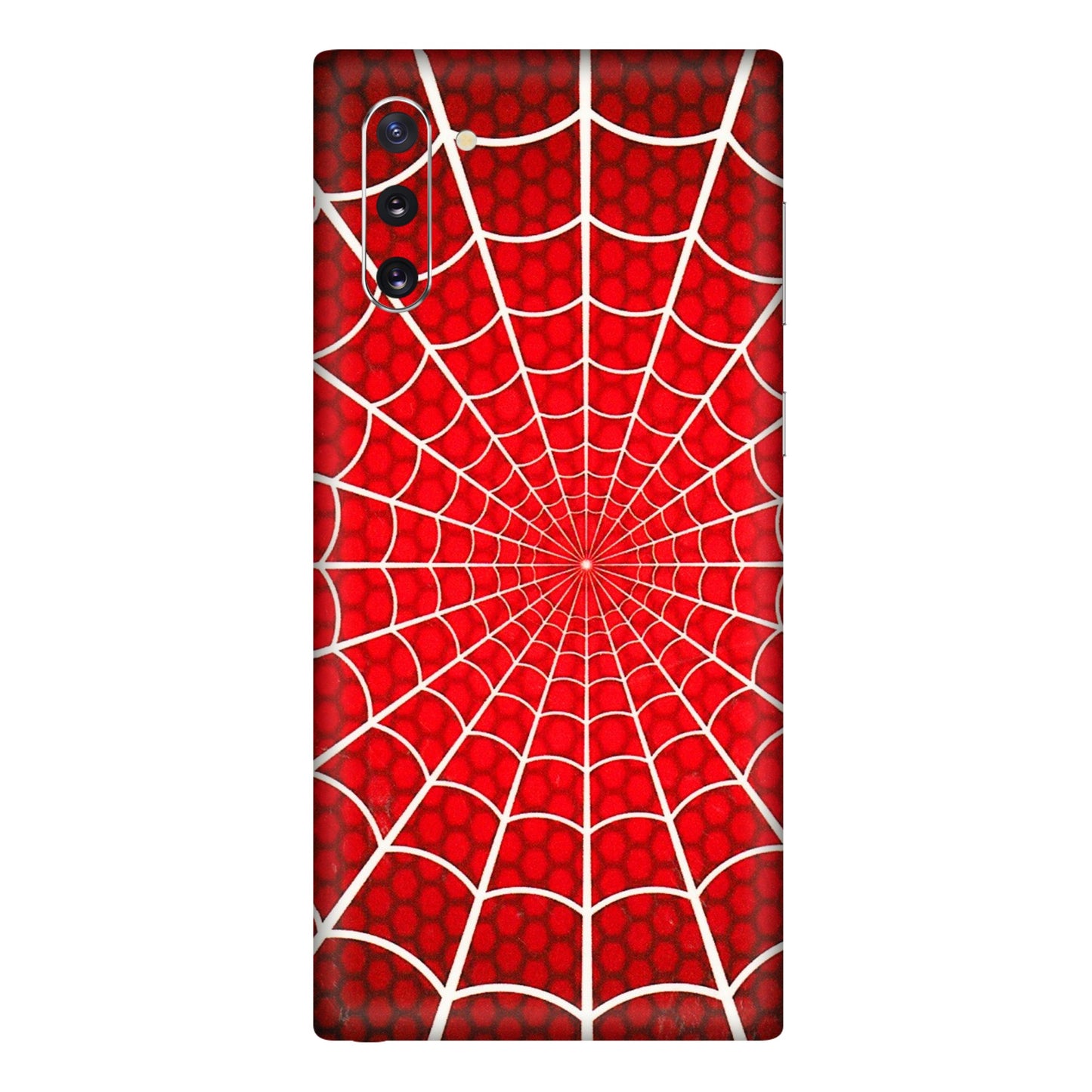 Samsung M/F/Note/Flip and C Phone Skins (All Models) - Classic Spidey Web - 3D Embossed Finish (L-115) Samsung Galaxy Note 10