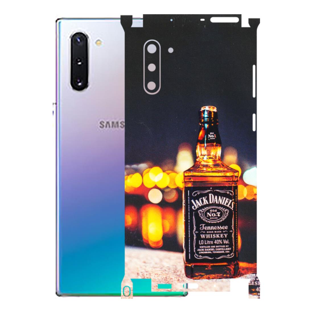 Samsung M/F/Note/Flip and C Phone Skins (All Models) - JD Whiskey Bottle - 3D Embossed Finish (L-20) Samsung Galaxy Note 10
