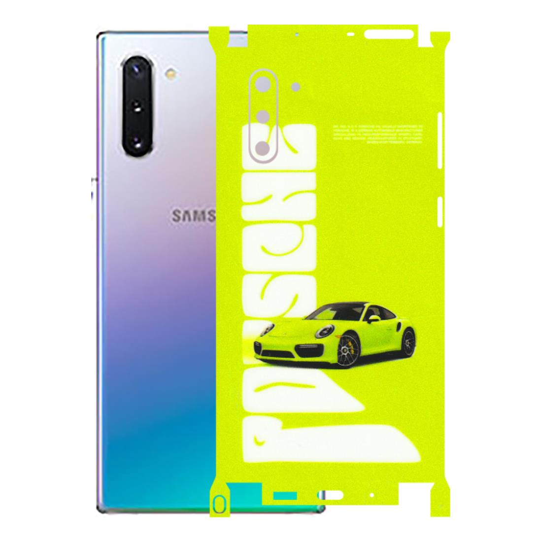 Samsung M/F/Note/Flip and C Phone Skins (All Models) - Lime Green Porche - 3D Embossed Finish (L-30) Samsung Galaxy Note 10