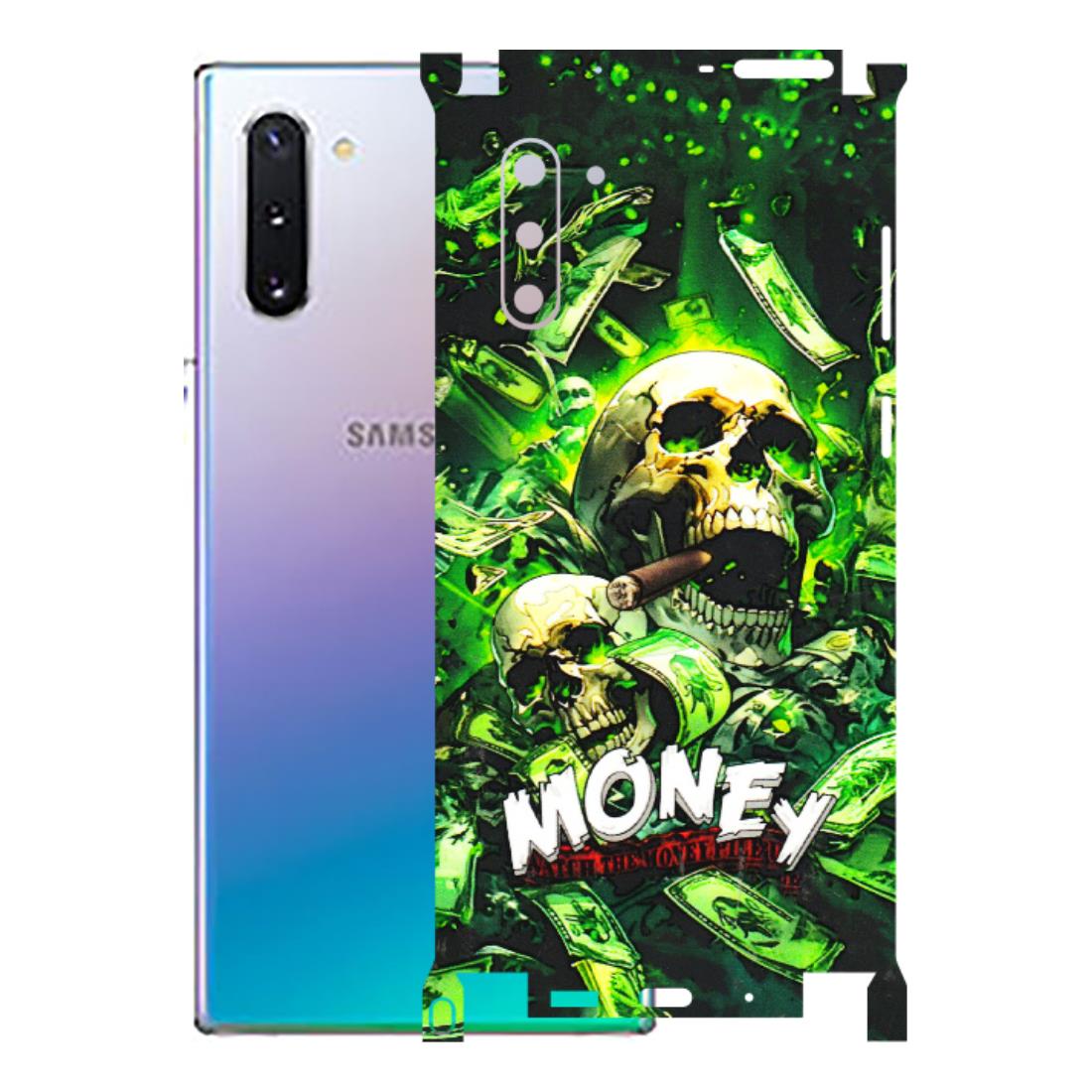 Samsung M/F/Note/Flip and C Phone Skins (All Models) - Skull Money - 3D Embossed Finish (L-303) Samsung Galaxy Note 10