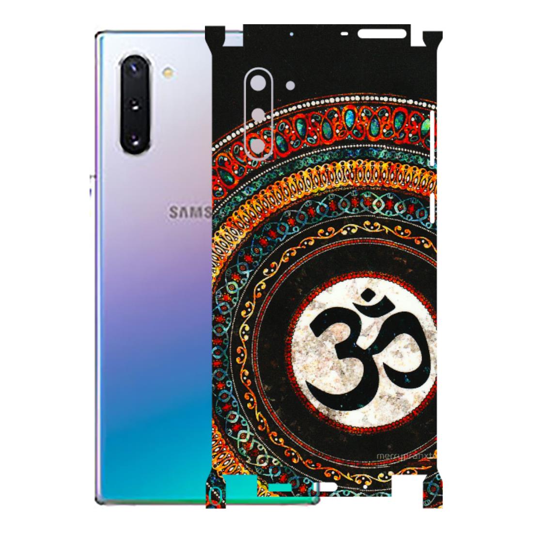 Samsung M/F/Note/Flip and C Phone Skins (All Models) - Aum Chant Abstract - 3D Embossed Finish (L-42) Samsung Galaxy Note 10