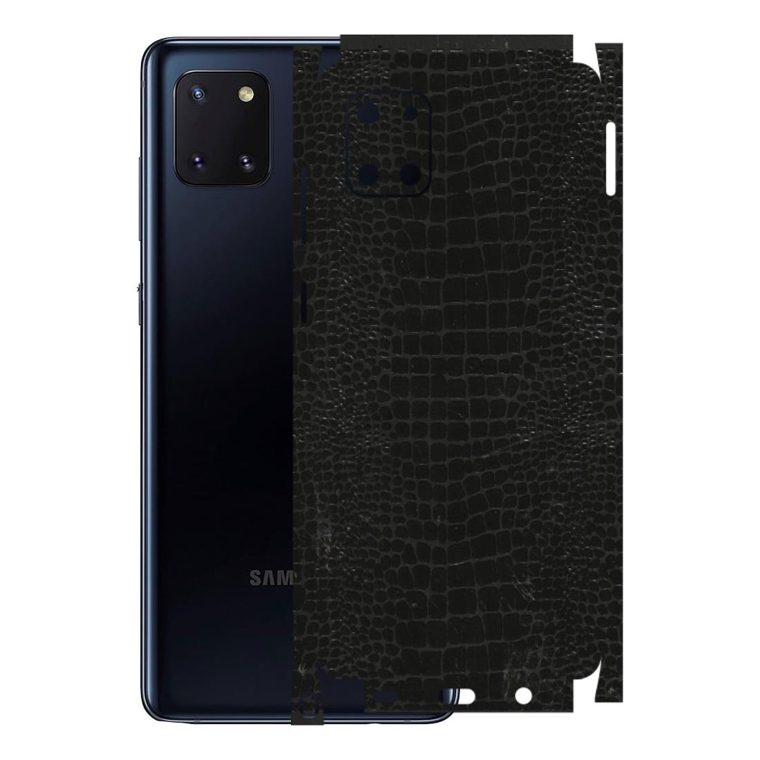 Samsung M/F/Note/Flip and C Phone Skins (All Models) - Snake Leather Black - 3D Embossed Finish (L-107) Samsung Galaxy Note 10 Lite
