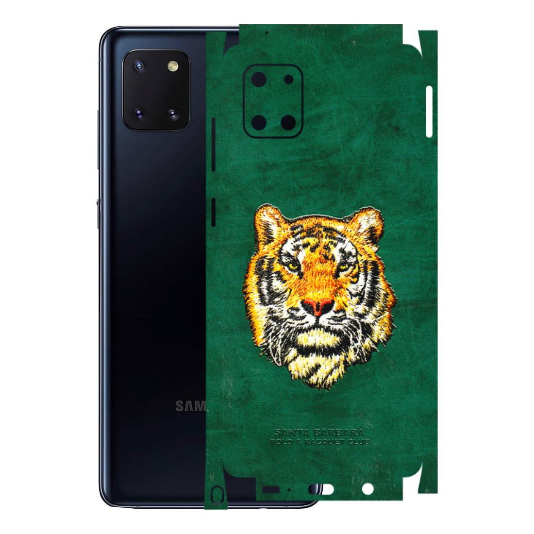 Samsung M/F/Note/Flip and C Phone Skins (All Models) - Leather Feel Tiger - 3D Embossed Finish (L-111) Samsung Galaxy Note 10 Lite