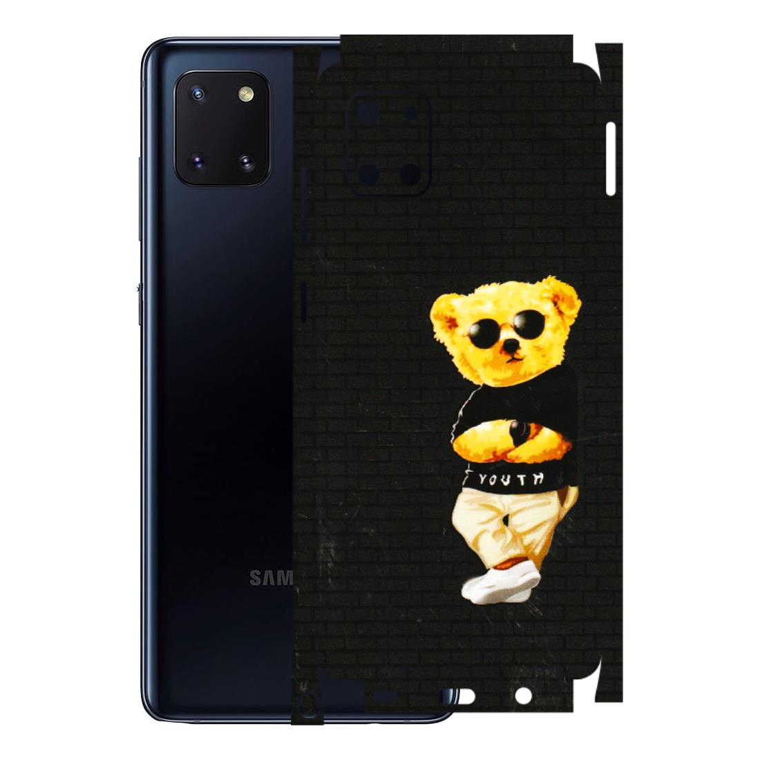 Samsung M/F/Note/Flip and C Phone Skins (All Models) - Classy Teddy Bear - 3D Embossed Finish (L-116) Samsung Galaxy Note 10 Lite