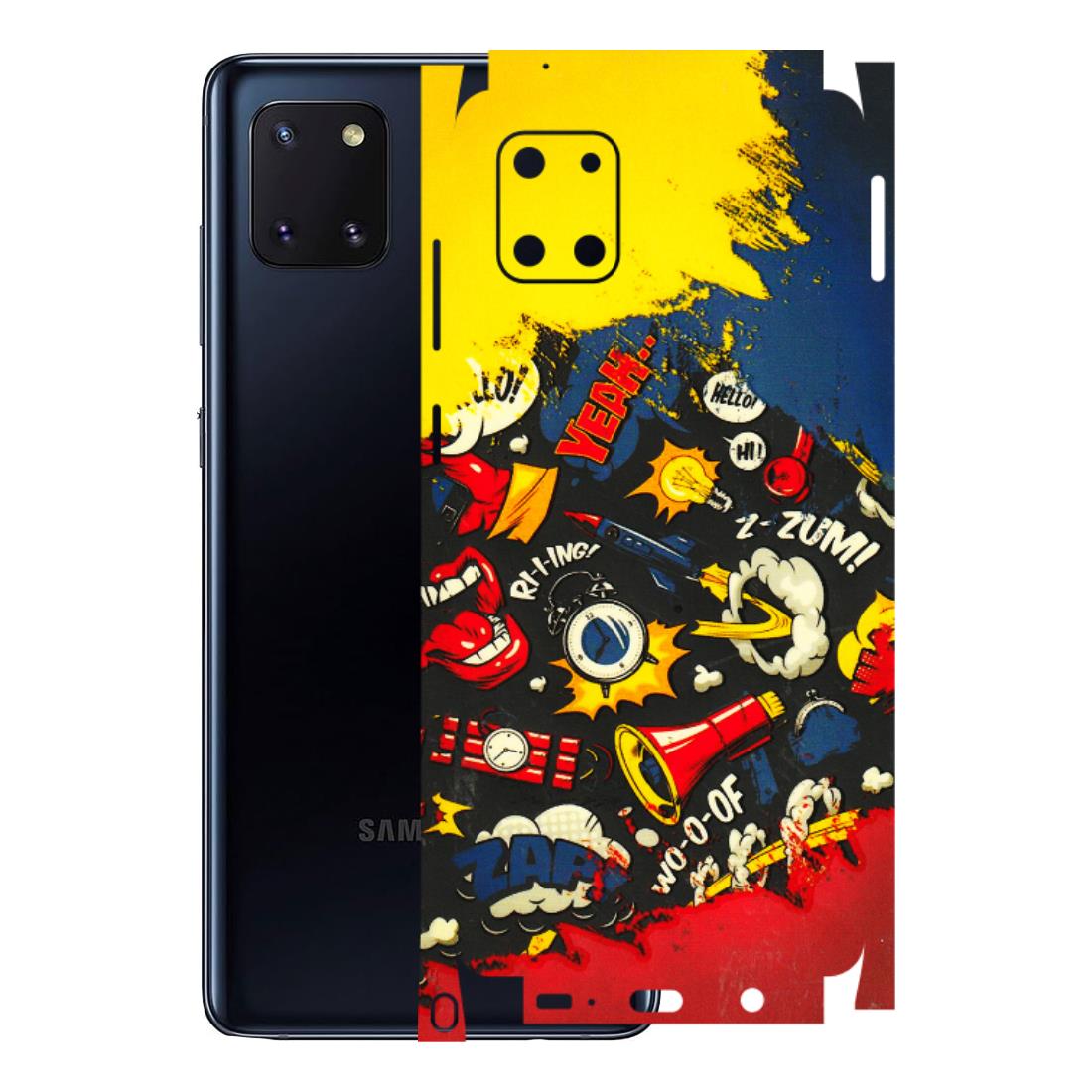 Samsung M/F/Note/Flip and C Phone Skins (All Models) - Pacific Doodle Art - 3D Embossed Finish (L-120) Samsung Galaxy Note 10 Lite