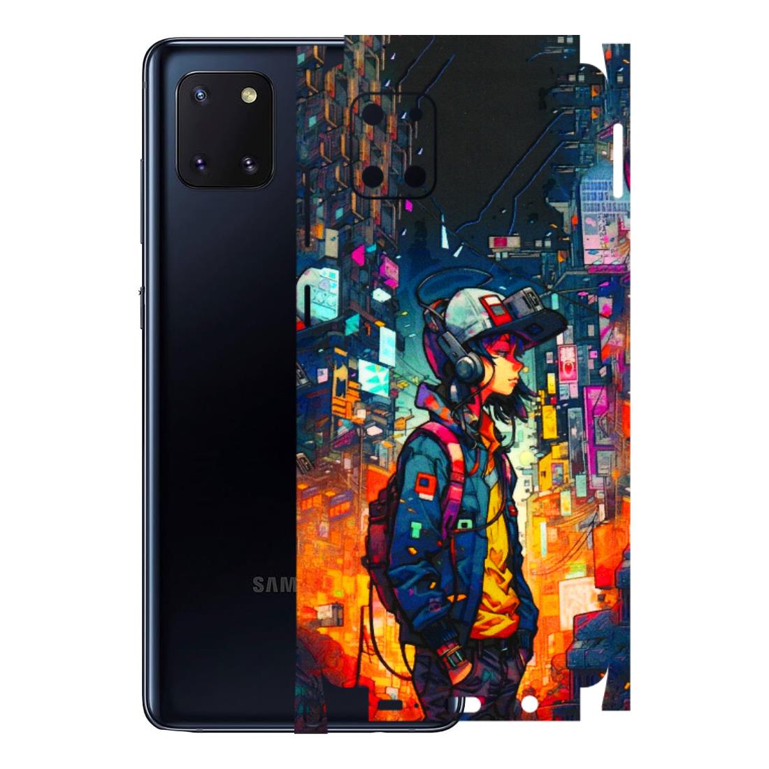 Samsung M/F/Note/Flip and C Phone Skins (All Models) - Street Anime Guy - 3D Embossed Finish (L-158) Samsung Galaxy Note 10 Lite