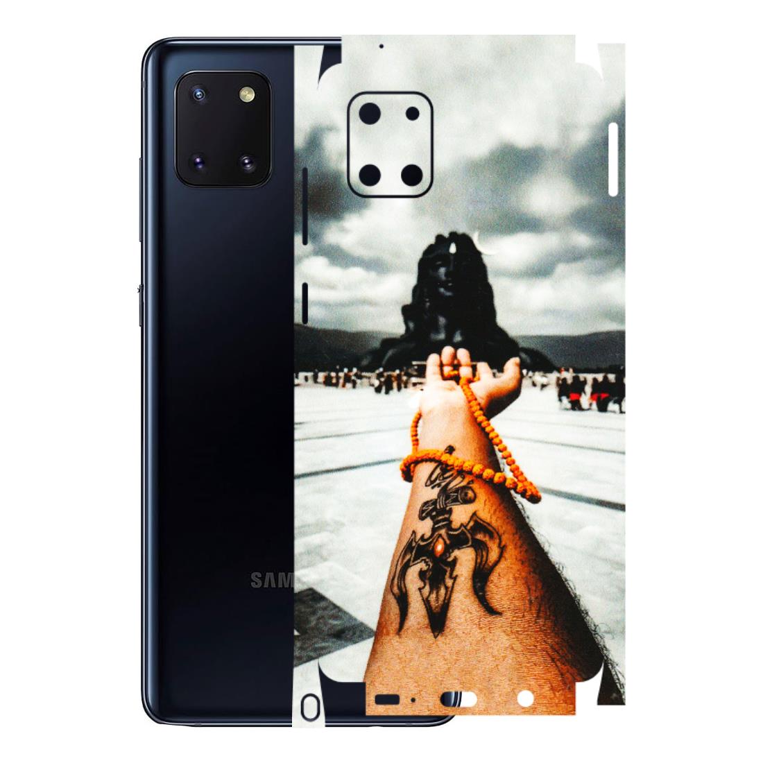 Samsung M/F/Note/Flip and C Phone Skins (All Models) - Jai Adiyogi Mahakaal - 3D Embossed Finish (L-164) Samsung Galaxy Note 10 Lite