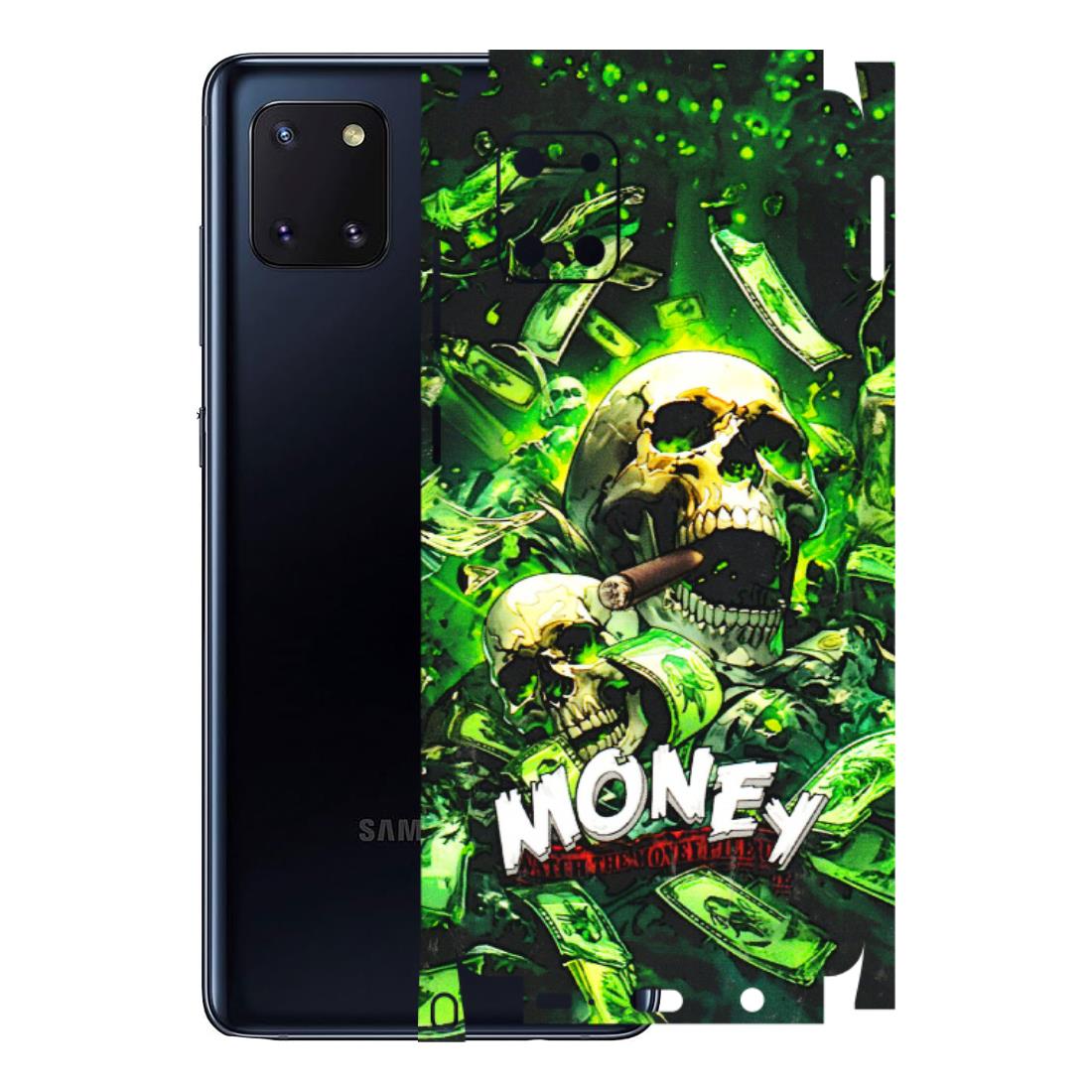 Samsung M/F/Note/Flip and C Phone Skins (All Models) - Skull Money - 3D Embossed Finish (L-303) Samsung Galaxy Note 10 Lite