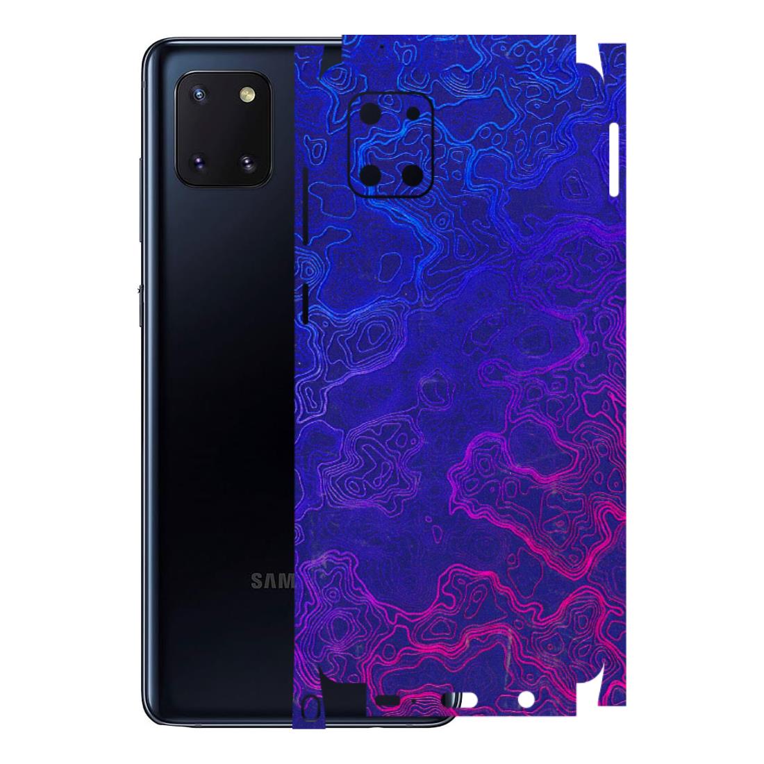 Samsung M/F/Note/Flip and C Phone Skins (All Models) - Purple Ripples Swirl - 3D Embossed Finish (L-314) Samsung Galaxy Note 10 Lite