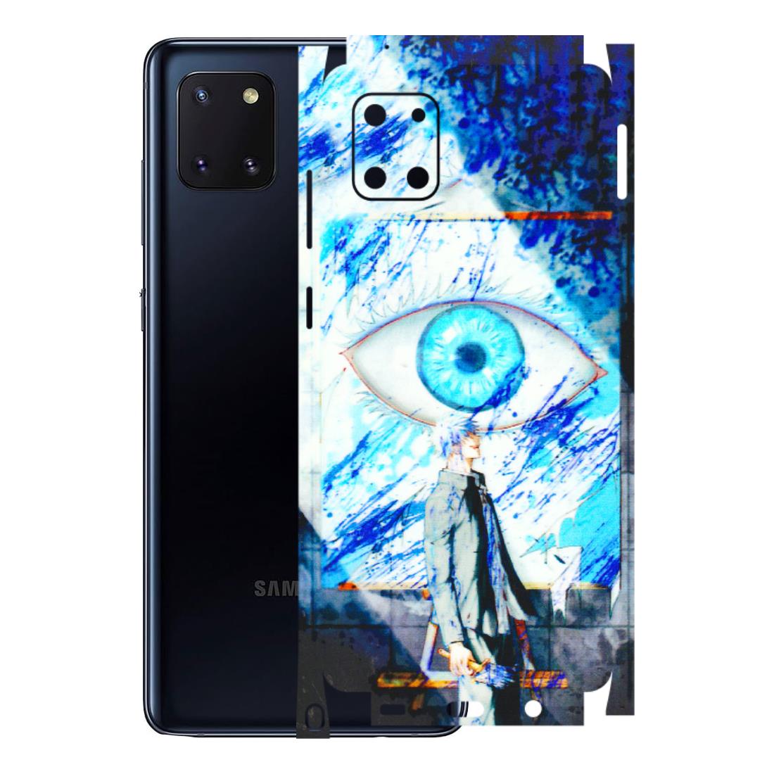 Samsung M/F/Note/Flip and C Phone Skins (All Models) - Anime Sea Blue Eye - 3D Embossed Finish (L-318) Samsung Galaxy Note 10 Lite