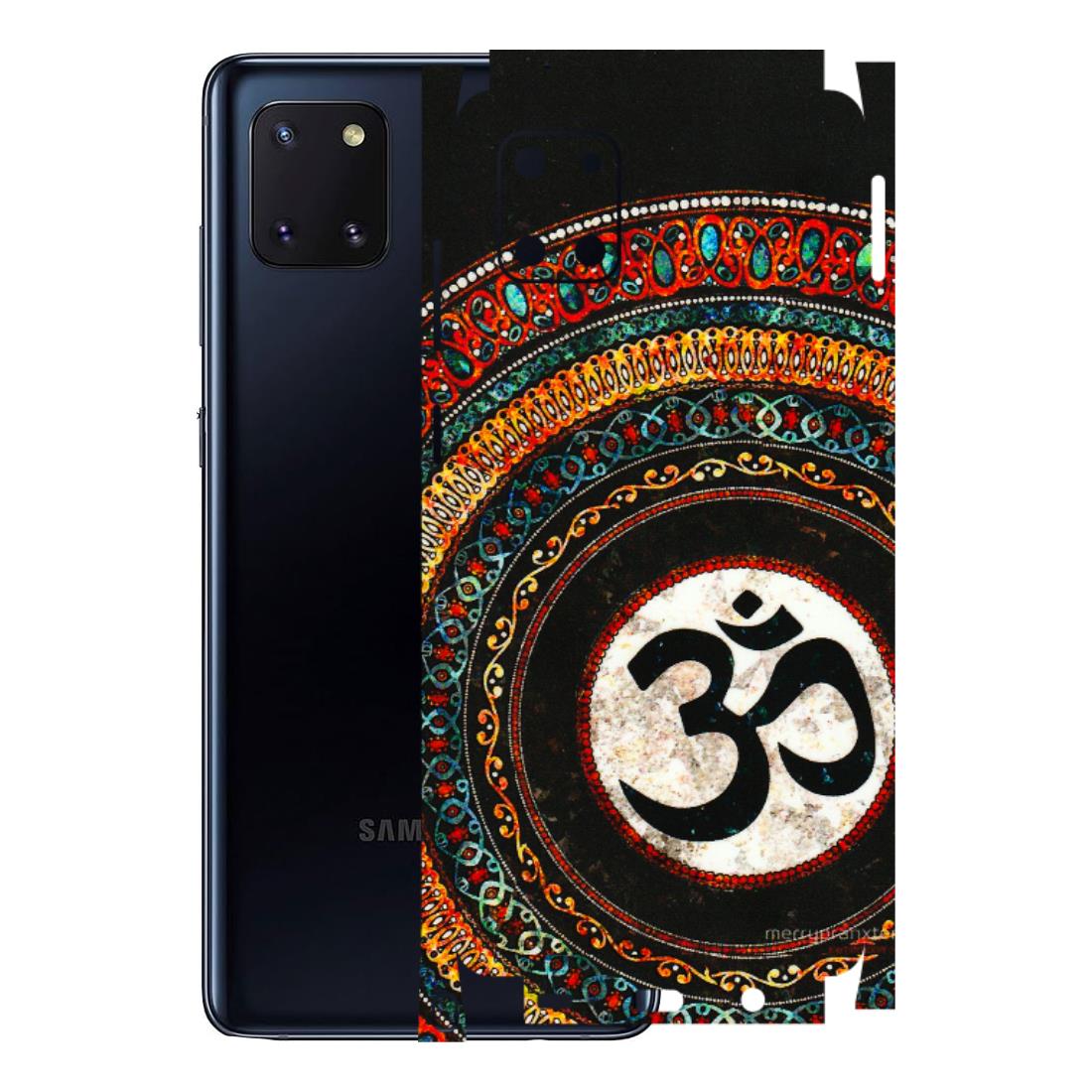 Samsung M/F/Note/Flip and C Phone Skins (All Models) - Aum Chant Abstract - 3D Embossed Finish (L-42) Samsung Galaxy Note 10 Lite