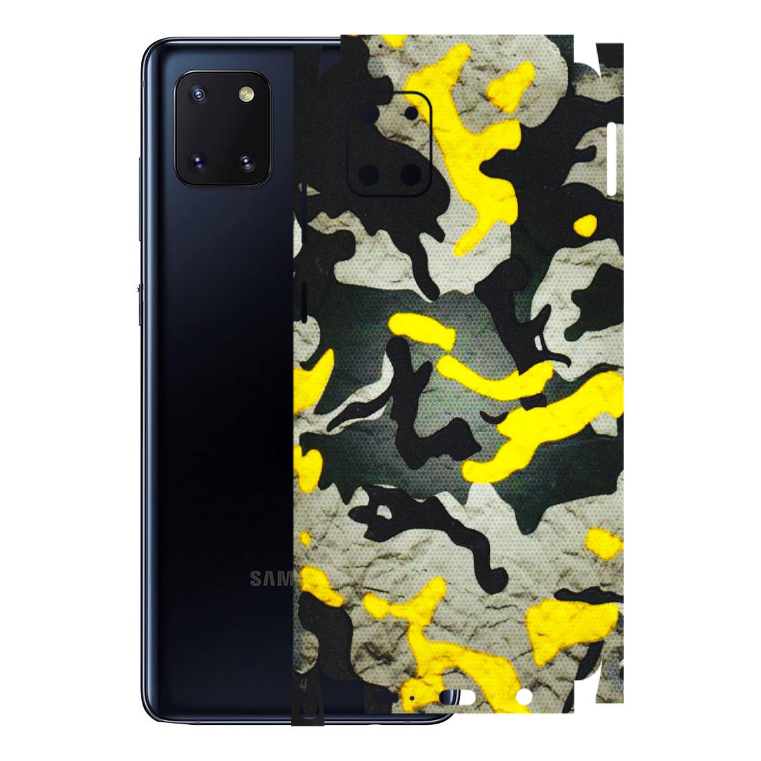 Samsung M/F/Note/Flip and C Phone Skins (All Models) - Yellow Camouflage - 3D Embossed Finish (L-61) Samsung Galaxy Note 10 Lite