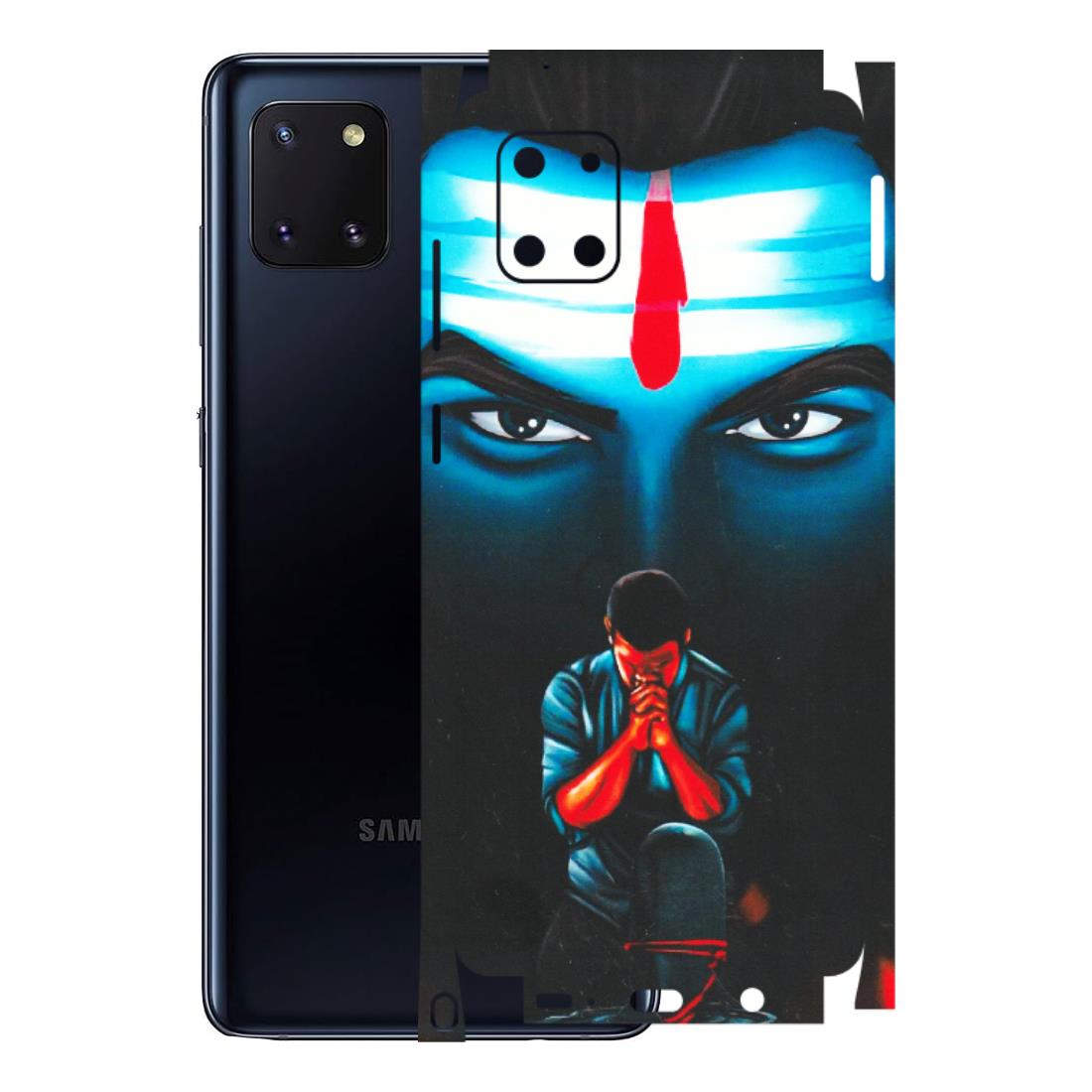 Samsung M/F/Note/Flip and C Phone Skins (All Models) - Mahakal Bhakt - Matte Finish (M-112) Samsung Galaxy Note 10 Lite