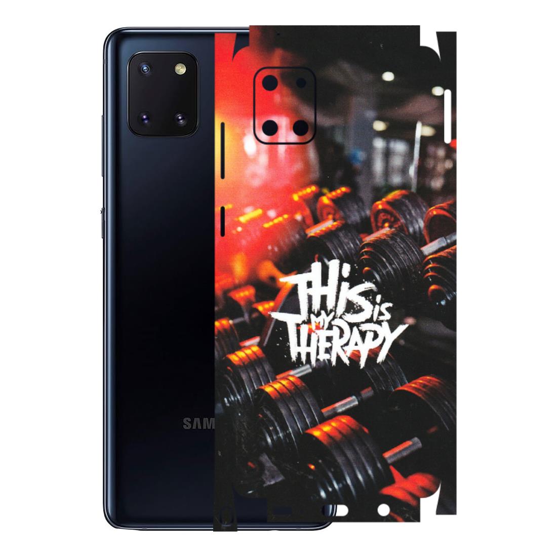 Samsung M/F/Note/Flip and C Phone Skins (All Models) - GYM Lover Therapy - Matte Finish (M-160) Samsung Galaxy Note 10 Lite