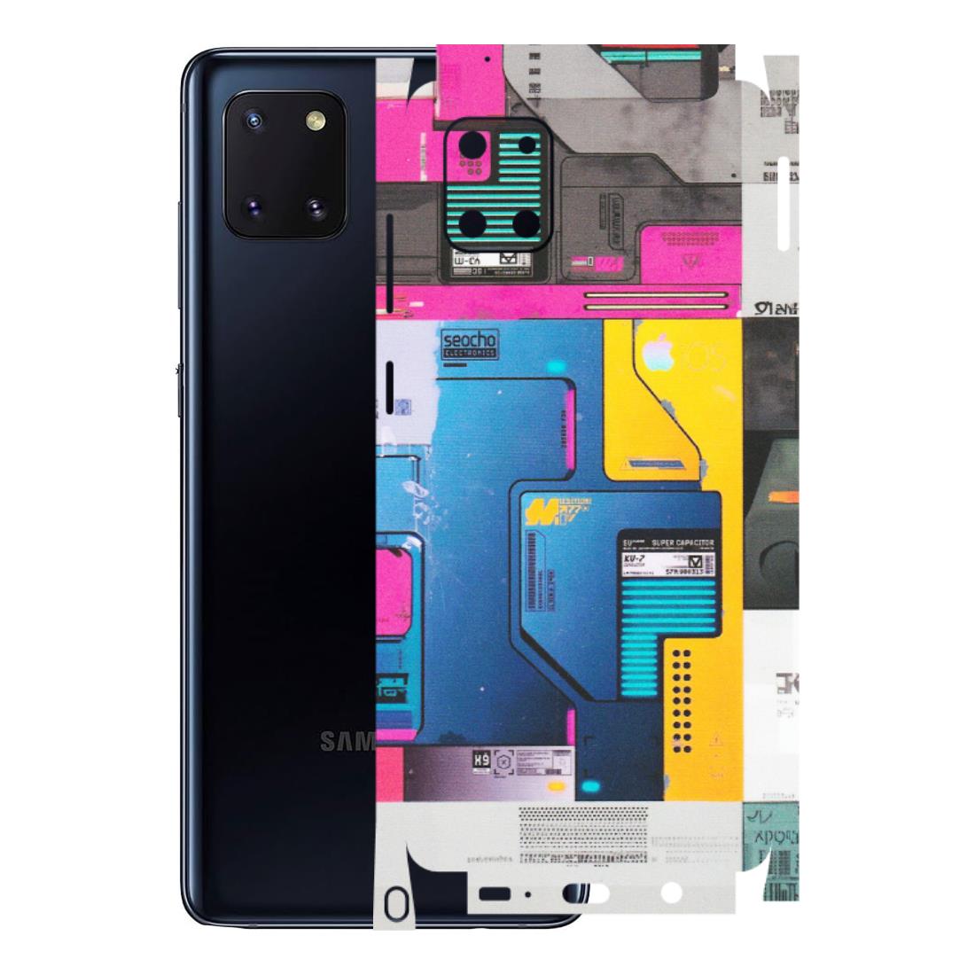 Samsung M/F/Note/Flip and C Phone Skins (All Models) - Colourfull Motherboard Internals - Matte Finish (M-55) Samsung Galaxy Note 10 Lite