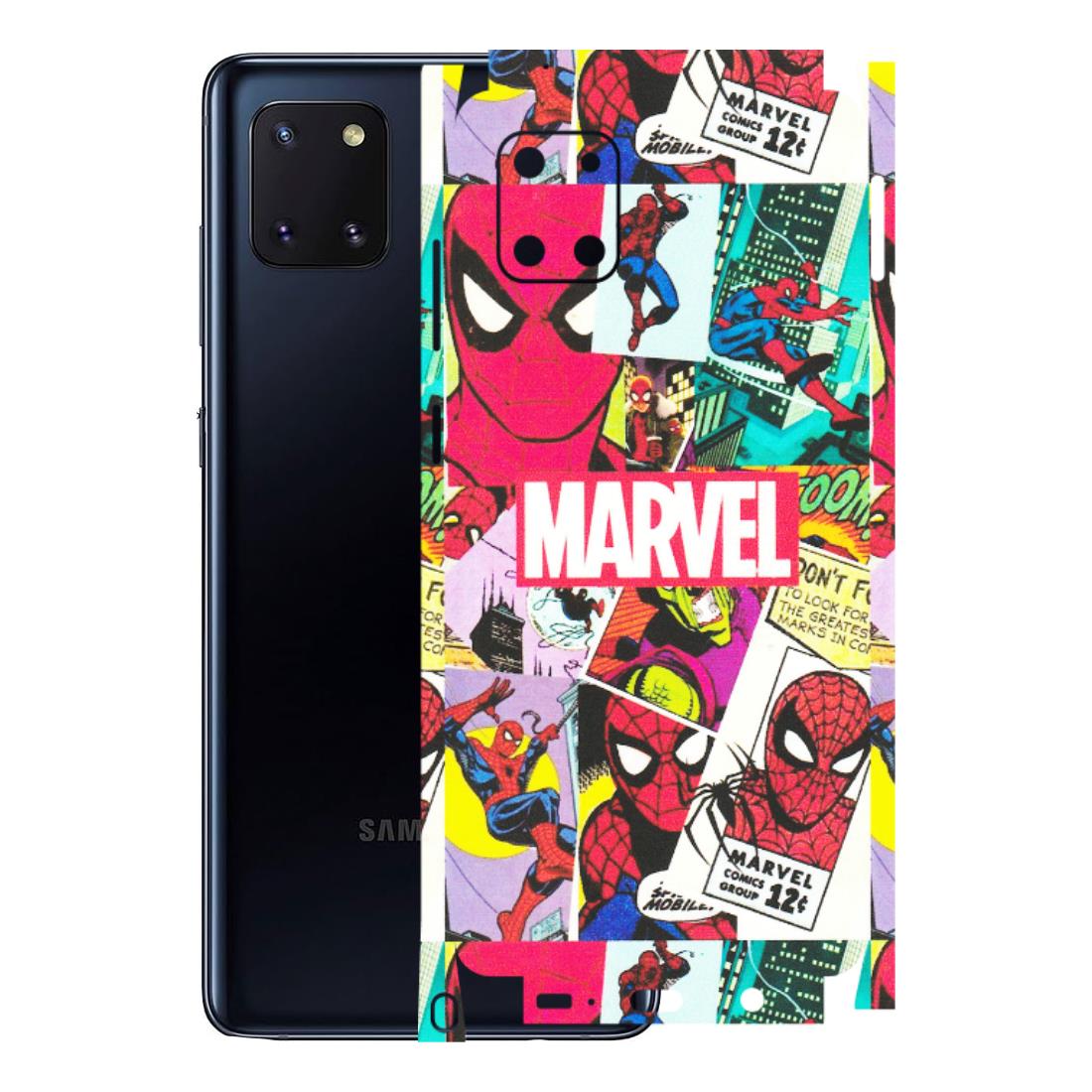 Samsung M/F/Note/Flip and C Phone Skins (All Models) - Marvel Comic Spiderman Grafitti - Matte Finish (M-72) Samsung Galaxy Note 10 Lite
