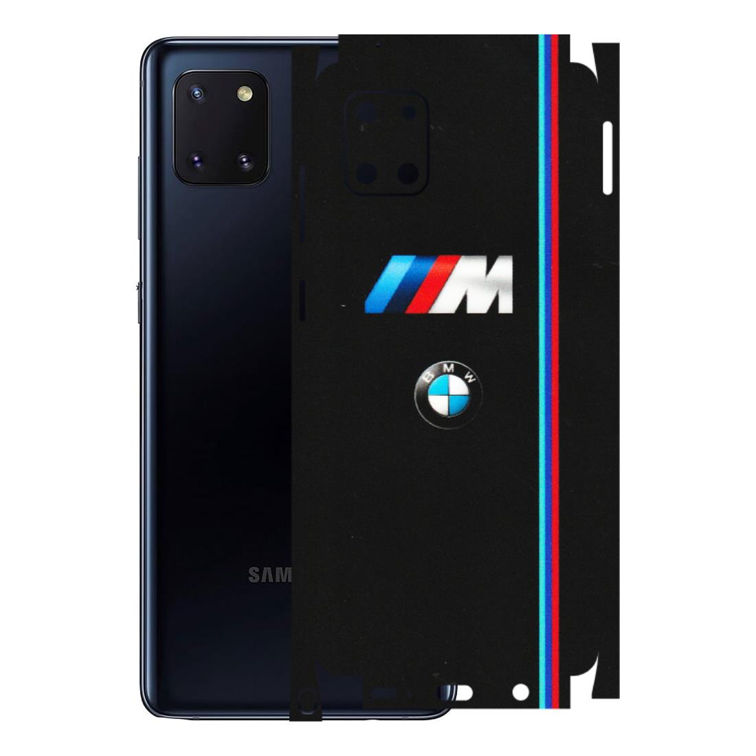 Samsung M/F/Note/Flip and C Phone Skins (All Models) - Styling With Black BMW - Matte Finish (M-74) Samsung Galaxy Note 10 Lite