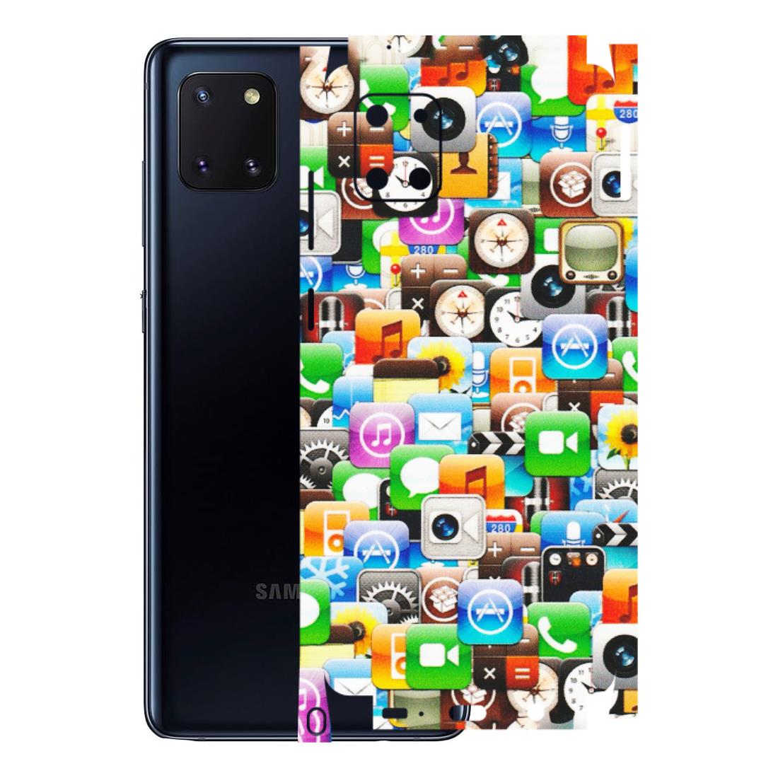 Samsung M/F/Note/Flip and C Phone Skins (All Models) - All Apple Icons - Matte Finish (M-93) Samsung Galaxy Note 10 Lite