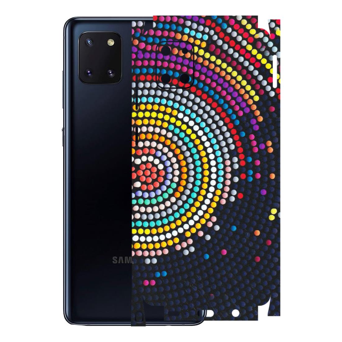 Samsung M/F/Note/Flip and C Phone Skins (All Models) - Rainbow Dot Mandala - Matte Finish (M-97) Samsung Galaxy Note 10 Lite