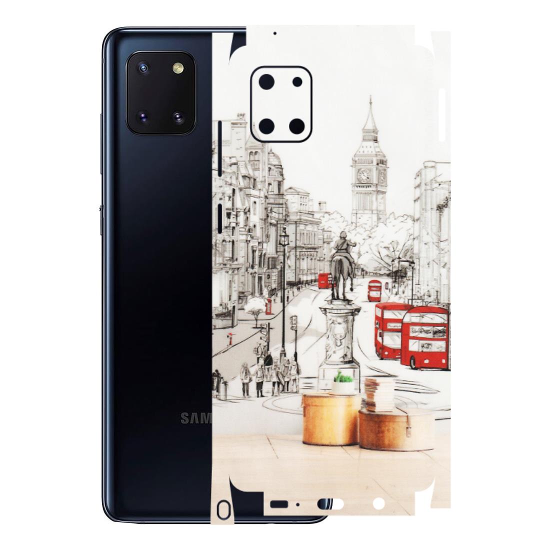 Samsung M/F/Note/Flip and C Phone Skins (All Models) - London Street - Transparent Finish (T-02) Samsung Galaxy Note 10 Lite