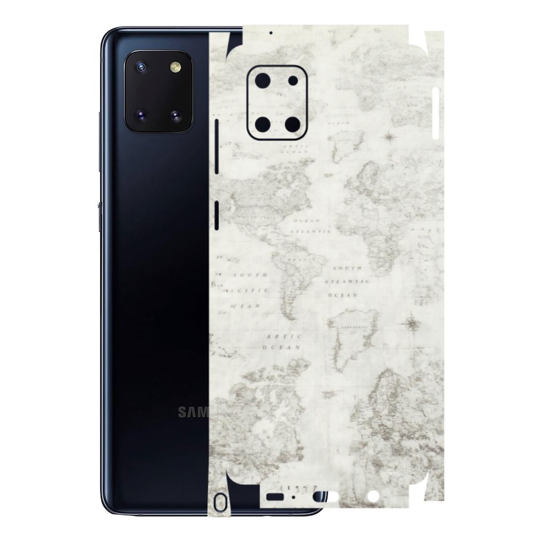 Samsung M/F/Note/Flip and C Phone Skins (All Models) - World Travel Map - Transparent Finish (T-04) Samsung Galaxy Note 10 Lite
