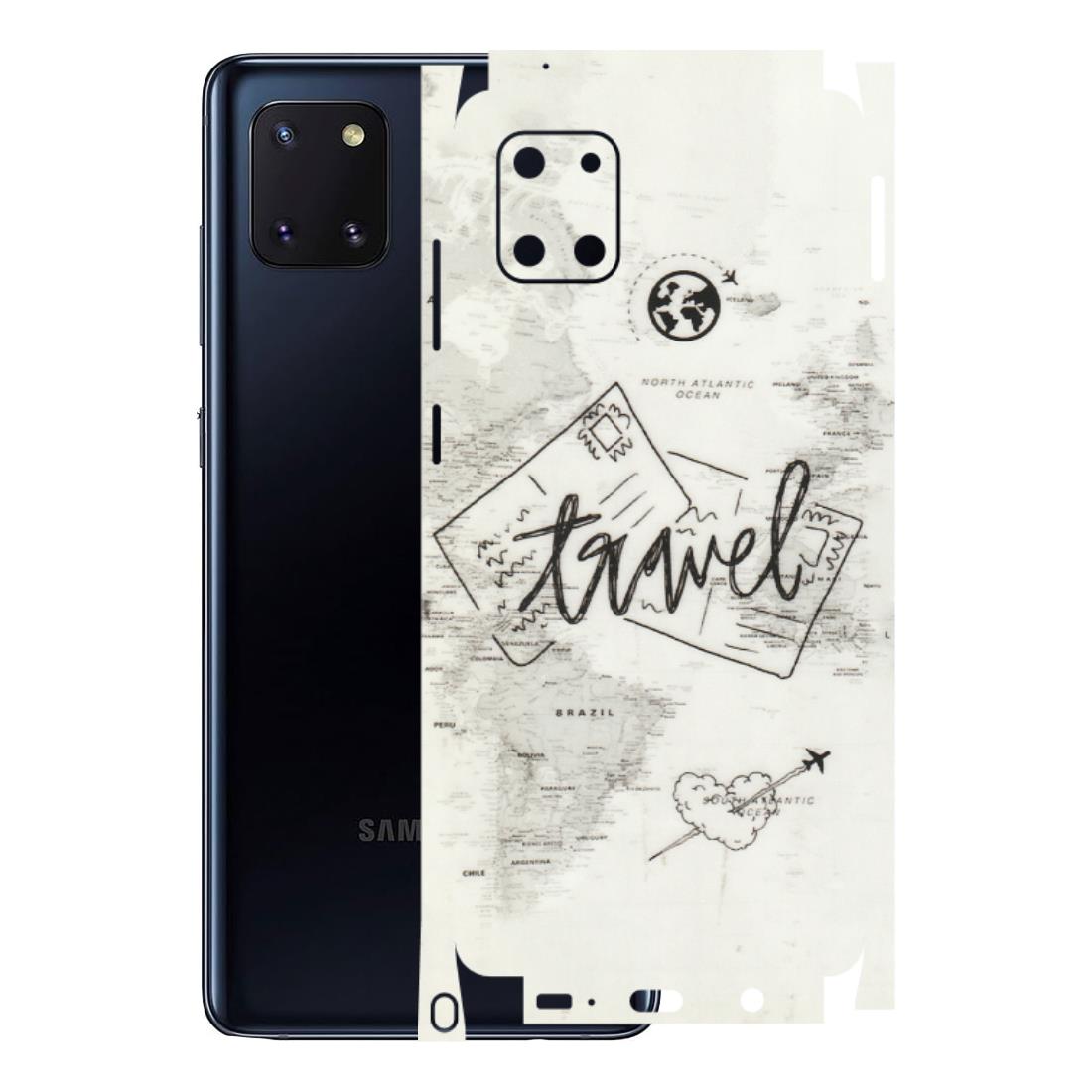 Samsung M/F/Note/Flip and C Phone Skins (All Models) - Travel Ticket - Transparent Finish (T-06) Samsung Galaxy Note 10 Lite