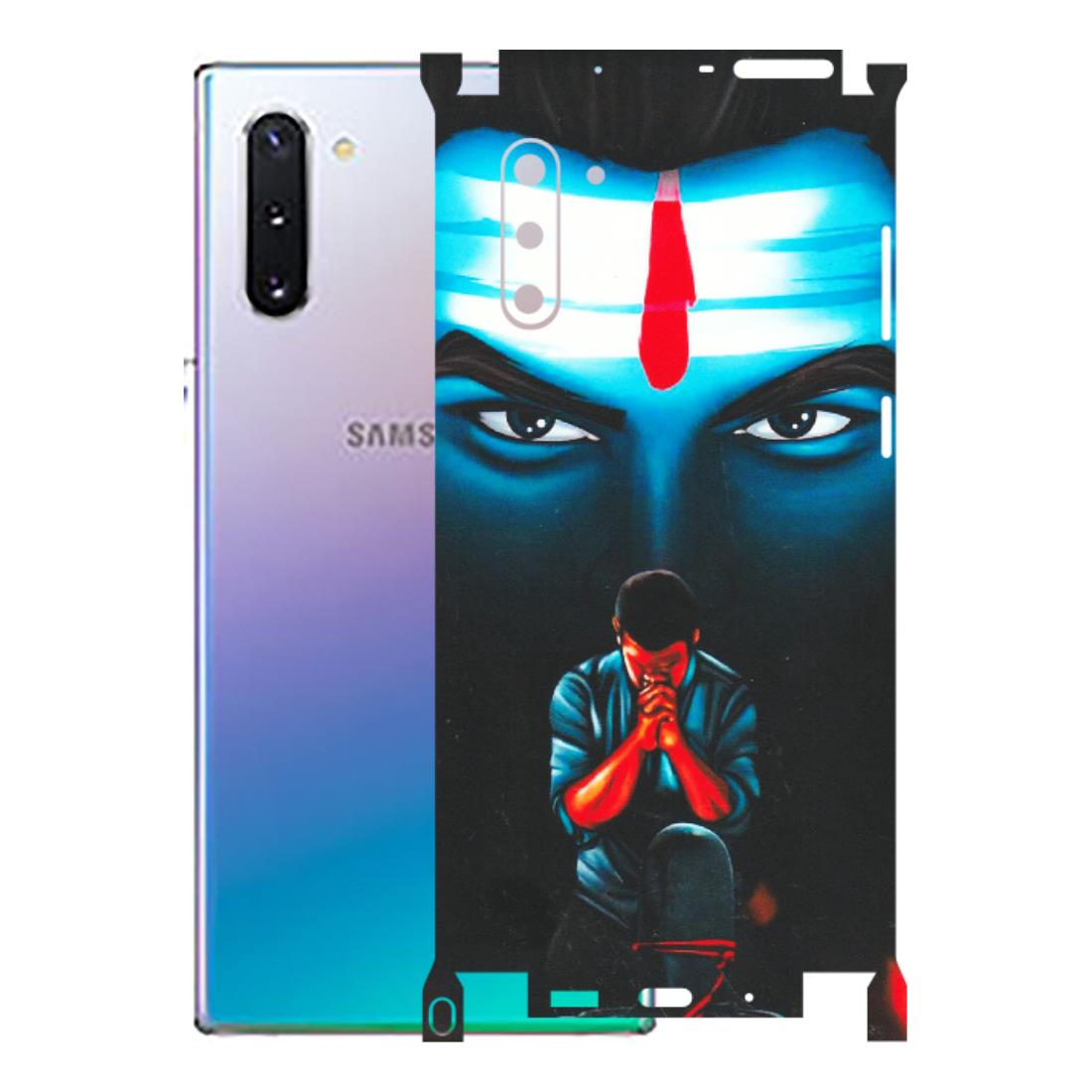 Samsung M/F/Note/Flip and C Phone Skins (All Models) - Mahakal Bhakt - Matte Finish (M-112) Samsung Galaxy Note 10