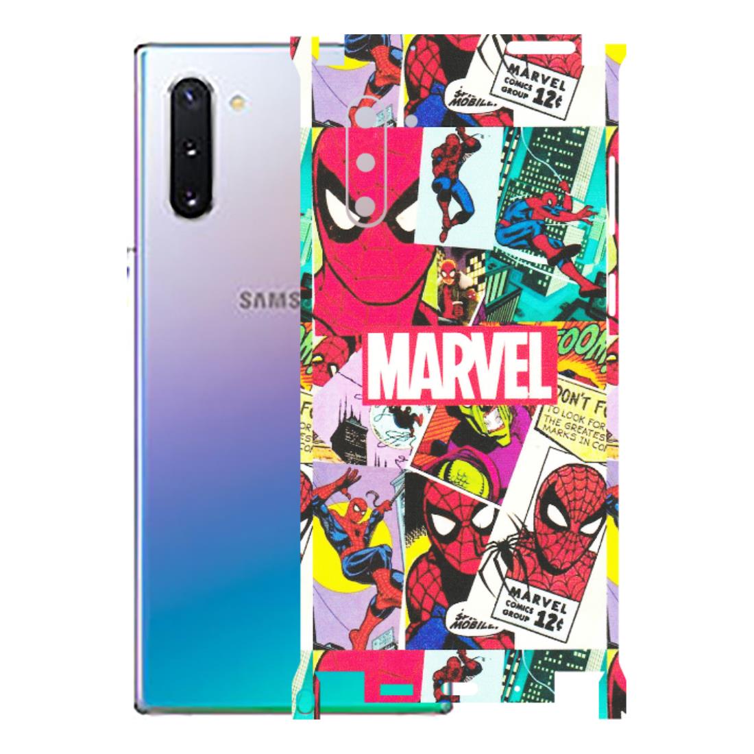 Samsung M/F/Note/Flip and C Phone Skins (All Models) - Marvel Comic Spiderman Grafitti - Matte Finish (M-72) Samsung Galaxy Note 10