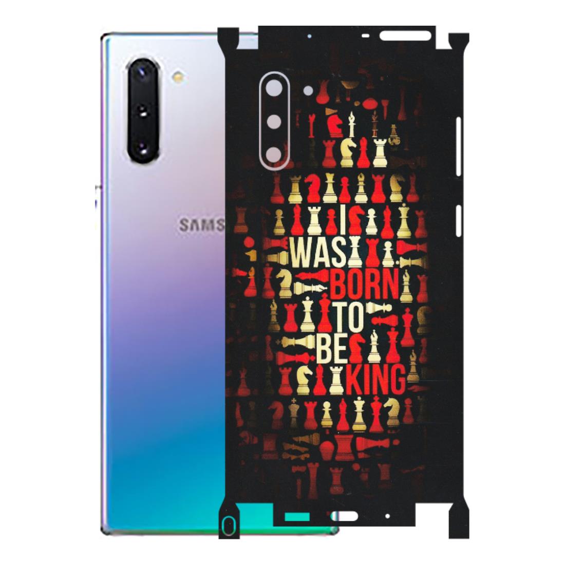 Samsung M/F/Note/Flip and C Phone Skins (All Models) - Born To Be King - Matte Finish (M-73) Samsung Galaxy Note 10