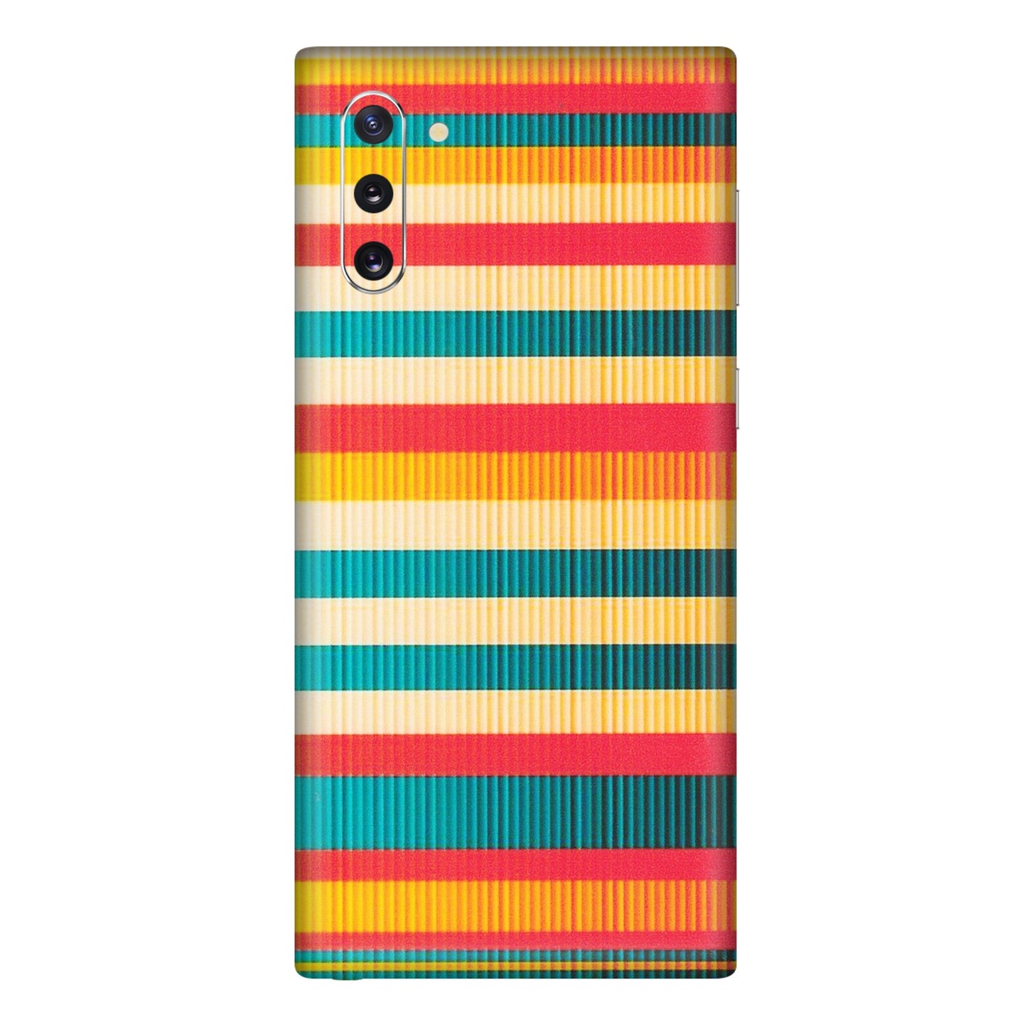 Samsung M/F/Note/Flip and C Phone Skins (All Models) - Colourful Stripes Soothing Effect - Matte Finish (M-86) Samsung Galaxy Note 10