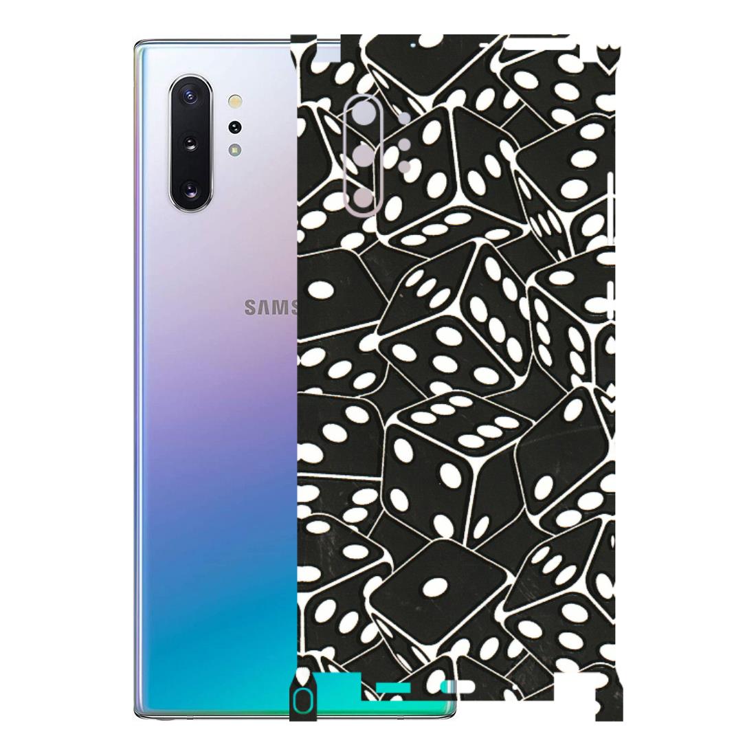 Samsung M/F/Note/Flip and C Phone Skins (All Models) - Big Black Dices - 3D Embossed Finish (L-106) Samsung Galaxy Note 10 Plus