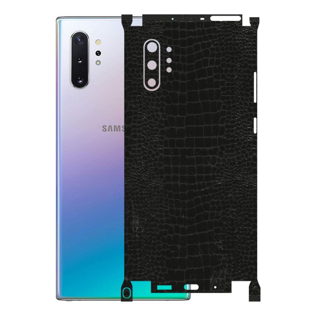Samsung M/F/Note/Flip and C Phone Skins (All Models) - Snake Leather Black - 3D Embossed Finish (L-107) Samsung Galaxy Note 10 Plus