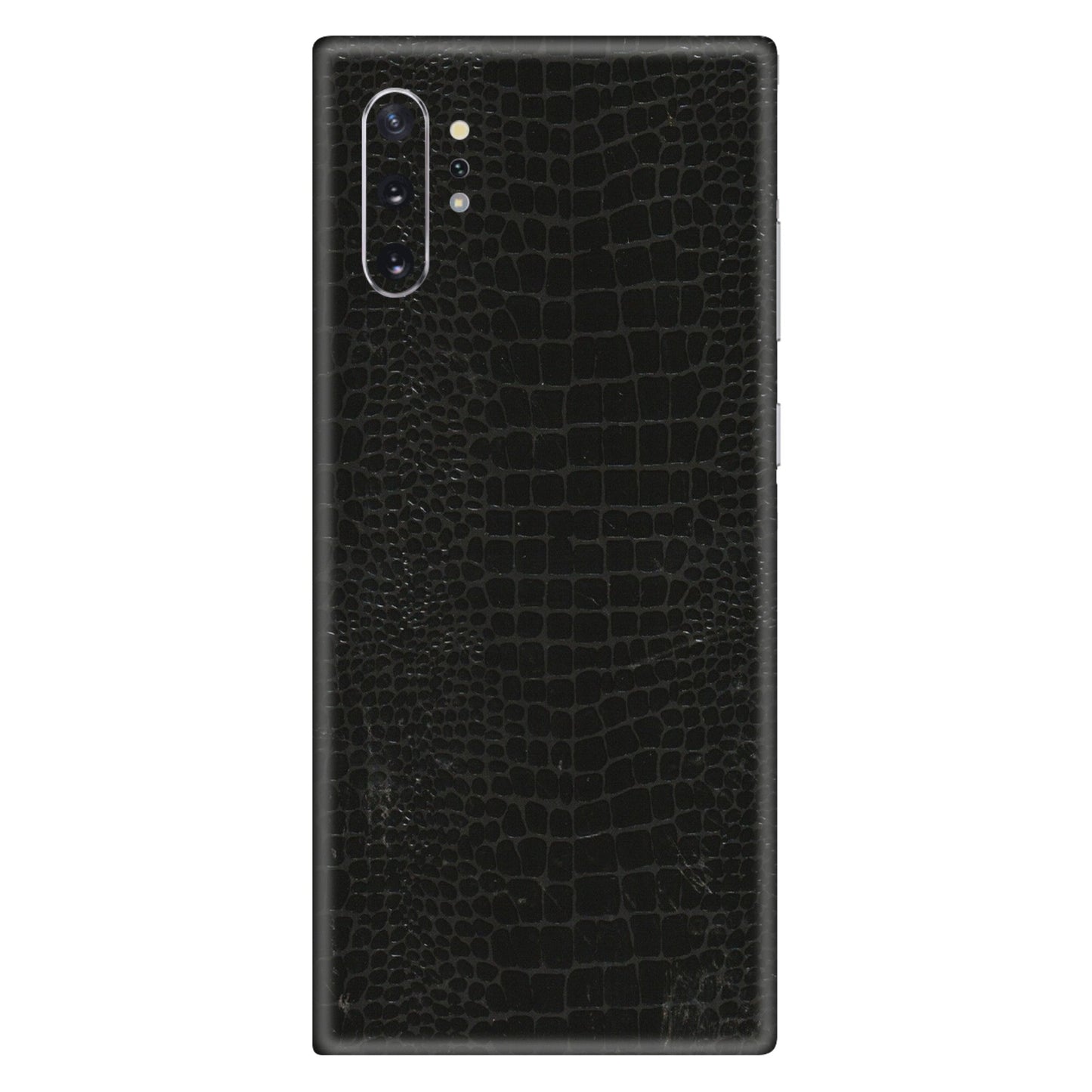 Samsung M/F/Note/Flip and C Phone Skins (All Models) - Snake Leather Black - 3D Embossed Finish (L-107) Samsung Galaxy Note 10 Plus