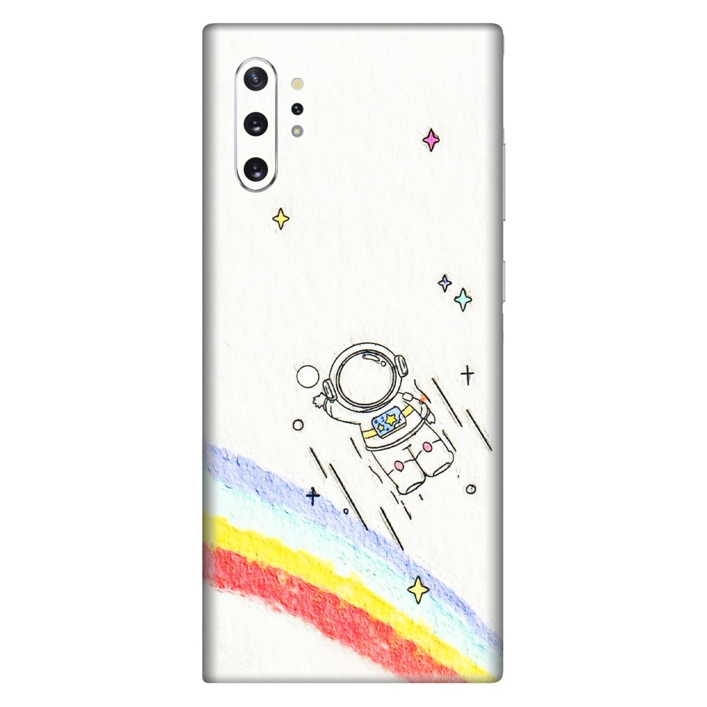 Samsung M/F/Note/Flip and C Phone Skins (All Models) - Milkyway Astronaut - 3D Embossed Finish (L-110) Samsung Galaxy Note 10 Plus