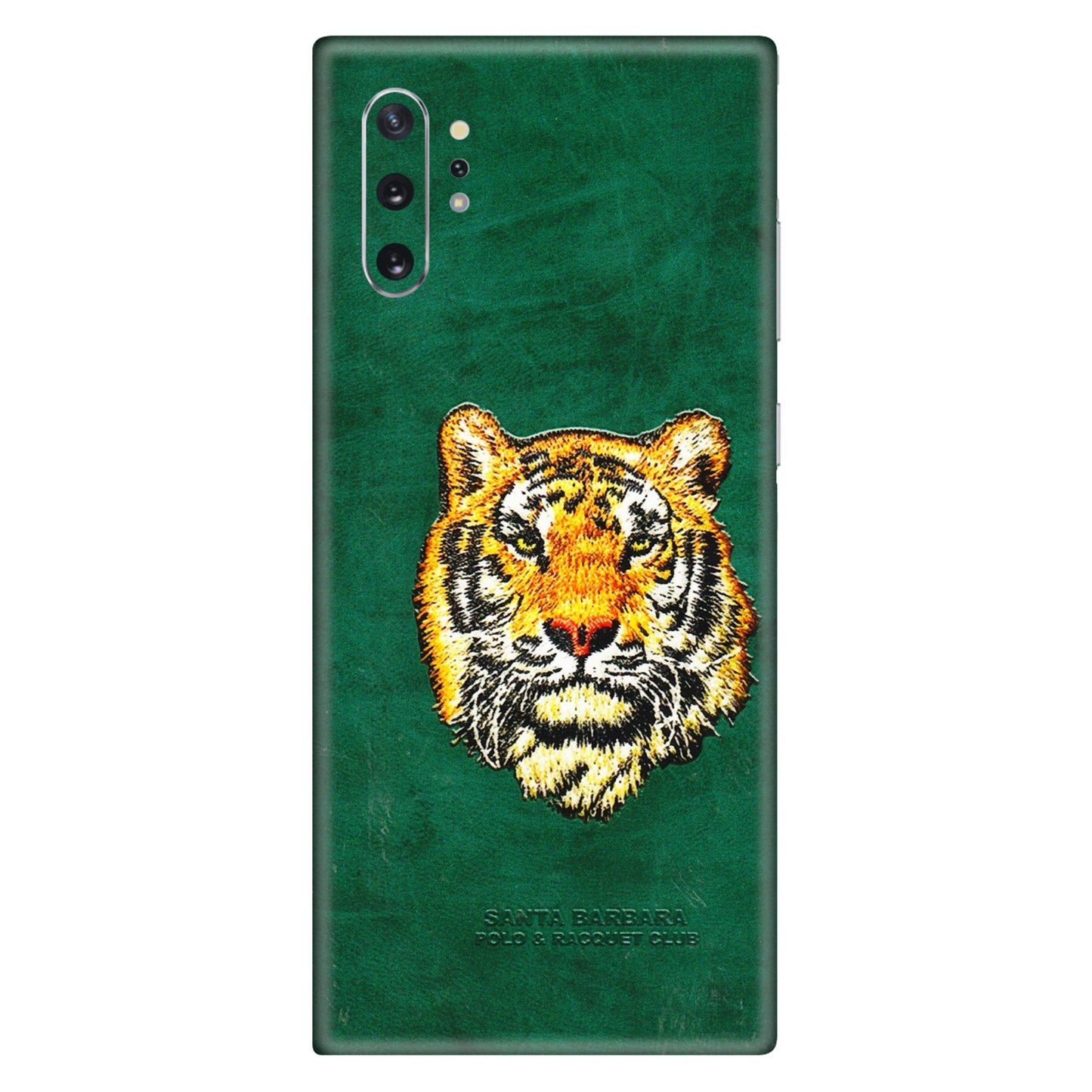 Samsung M/F/Note/Flip and C Phone Skins (All Models) - Leather Feel Tiger - 3D Embossed Finish (L-111) Samsung Galaxy Note 10 Plus